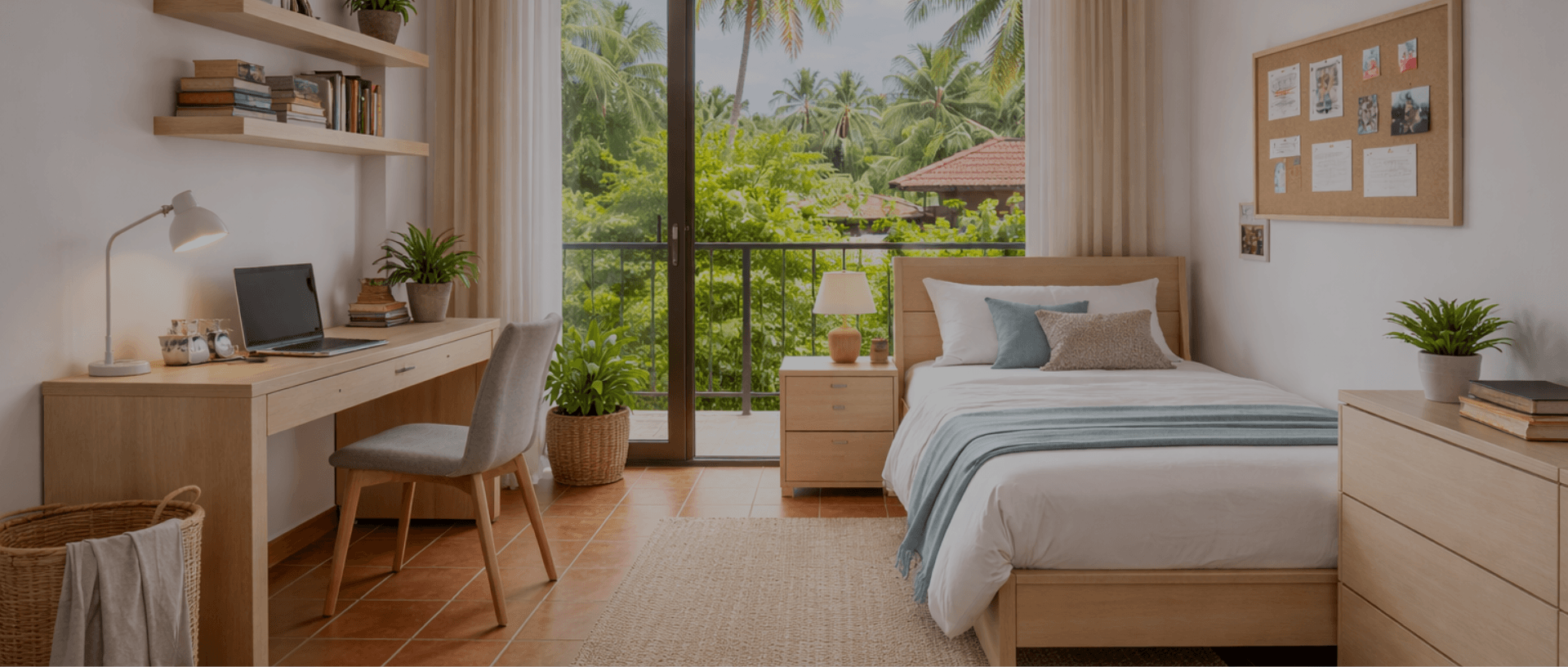 University campus area